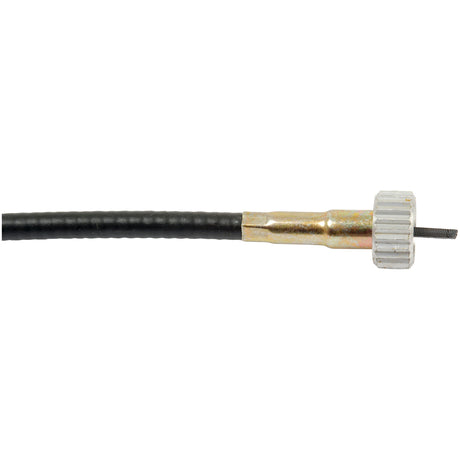 Close-up of the Drive Cable by Sparex - Part No. S.57595, measuring 1265mm in total length with an outer cable length of 1226mm, featuring one end with a metallic connector and a white plastic grip.