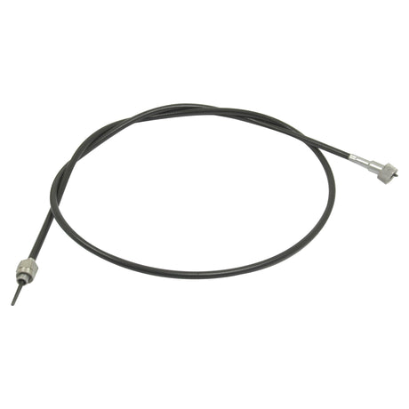 The Sparex Drive Cable (Part No. S.41095) is a 1350mm black coiled cable with metal connectors at both ends, featuring an outer cable length of 1310mm and compatible with Massey Ferguson and Landini equipment.