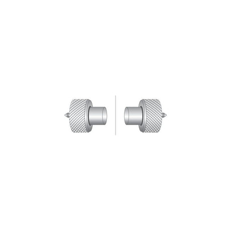 Two metallic, cylindrical components with textured grips facing each other, separated by a vertical line, likely indicating connection points for the Sparex Drive Cable (Part No. S.62263) which measures 860mm in length with an outer cable length of 820mm.