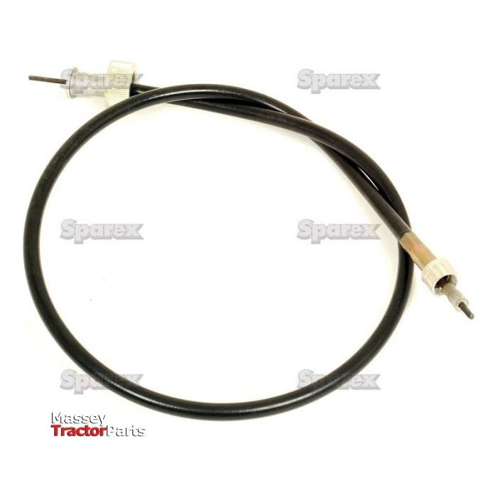 A black circular drive cable, 889mm in length with an outer cable length of 834mm, labeled as Sparex Part No. S.57421, suitable for Leyland 245 and from the brand Sparex.