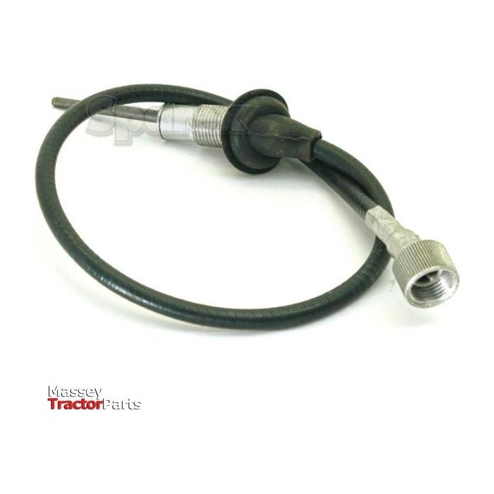 A Sparex Drive Cable (Part No. S.60537) for Massey tractor parts, featuring a flexible 600mm black cable with metal connectors at both ends, and an outer cable length of 560mm.