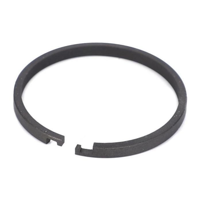 A black piston ring with a gap is shown on a white background, specifically the AGCO Massey Ferguson Drive Clutch Segments, part number 3382874M1, which is compatible with Massey Ferguson tractors including the 3000 Series and 5400 Series.