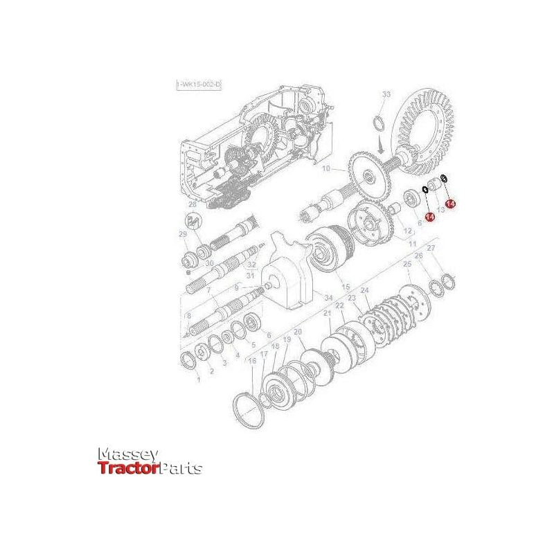 Massey Ferguson Drive Clutch Segments - 3382874M1 | OEM | Massey Ferguson parts | Axles & Power Transmission-Massey Ferguson-4WD Parts,Axles & Power Train,Farming Parts,Front Axle & Steering,Tractor Parts