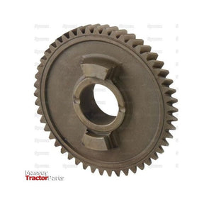 Image of a large circular metal gear with detailed teeth and a central hole, displayed on a plain white background. The text "Massey Tractor Parts" is visible at the bottom left corner, highlighting the Sparex Driven Gear (Part No. S.127930), known for its robust components suitable for Case IH and New Holland equipment.