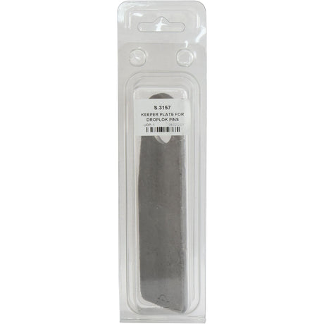 A plastic package from Sparex, containing a Drop Lock Pin Keeper Plate (Agripak 1 pc.), labeled "S.3157.