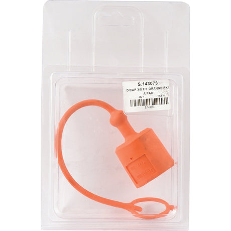 Faster Dust Cap Orange PVC Fits 3/8'' Female Coupling - TM Series TMF38 (Agripak 1 pc.) - S.143073 - Farming Parts