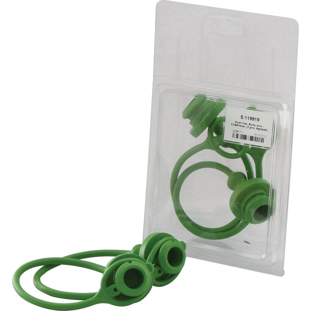 Faster Dust Plug Green PVC Fits 1/2'' Female Coupling - TM Series TM12LV (Agripak 2&nbsp;pcs.) - S.119919 - Farming Parts