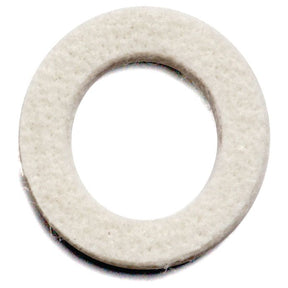 The Dust Seal - Felt, Sparex Part No. S.40220 by Sparex, is a white circular felt washer with a central hole, designed specifically for use as a dust seal in Massey Ferguson and Landini machinery.