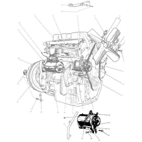 Dynamo - 897104M93 - Massey Tractor Parts