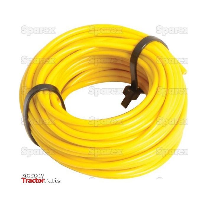 Electrical Cable - 1 Core, 1.5mm² Cable, Yellow (Length: 10M), (Agripak)
 - S.25964 - Farming Parts
