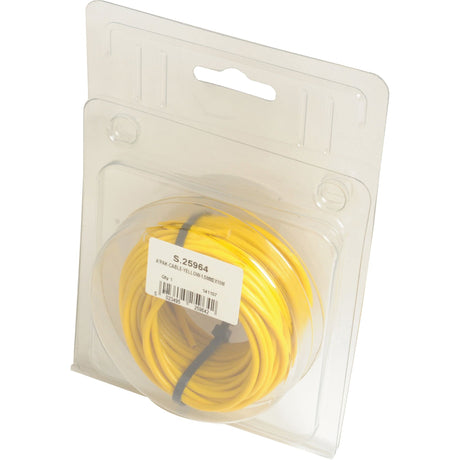 Electrical Cable - 1 Core, 1.5mm² Cable, Yellow (Length: 10M), (Agripak)
 - S.25964 - Farming Parts