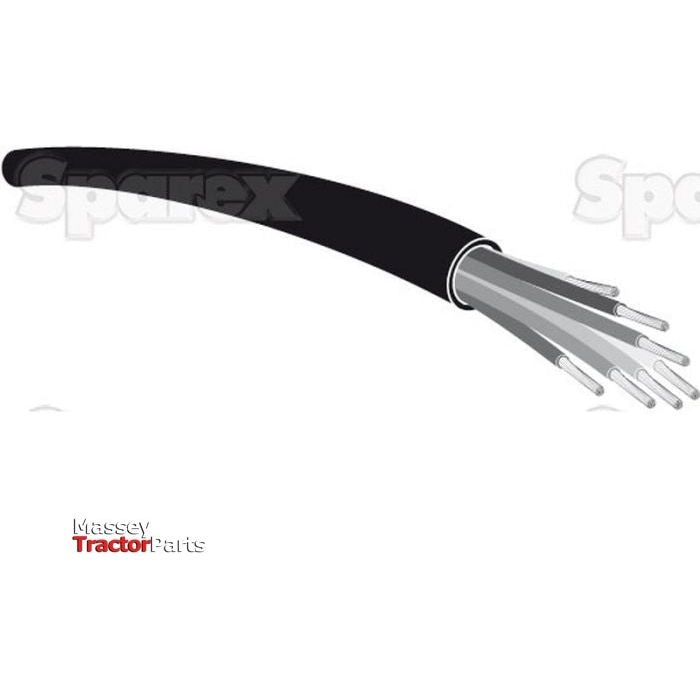 Electrical Cable - 2 Core, 4mm² Cable, Black (Length: 50M), ()
 - S.26970 - Farming Parts