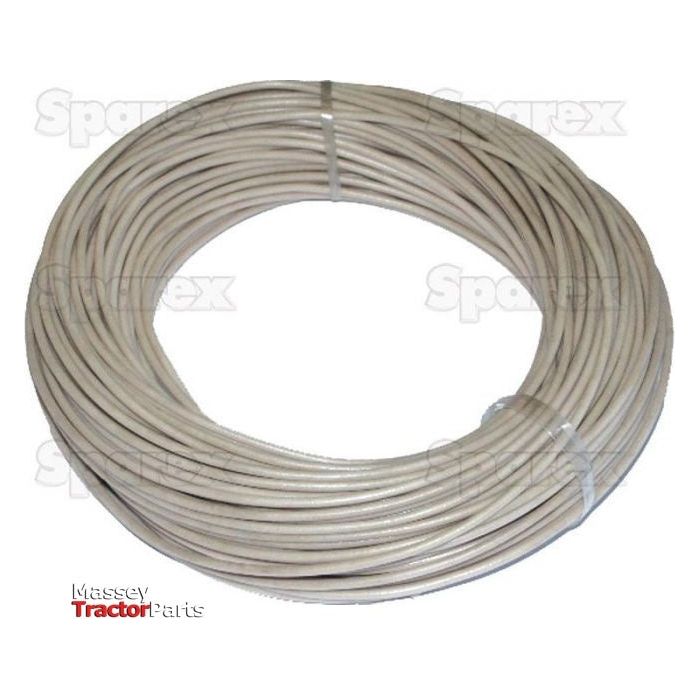 Electrical Cable - 1 Core, 1.5mm² Cable, White (Length: 10M), (Agripak)
 - S.25984 - Farming Parts