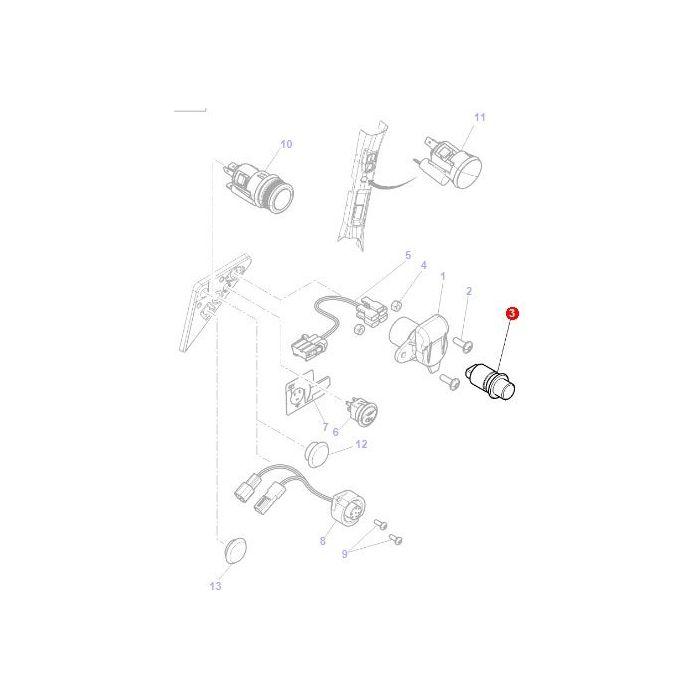 Electrical Socket - G205900900020 - Massey Tractor Parts