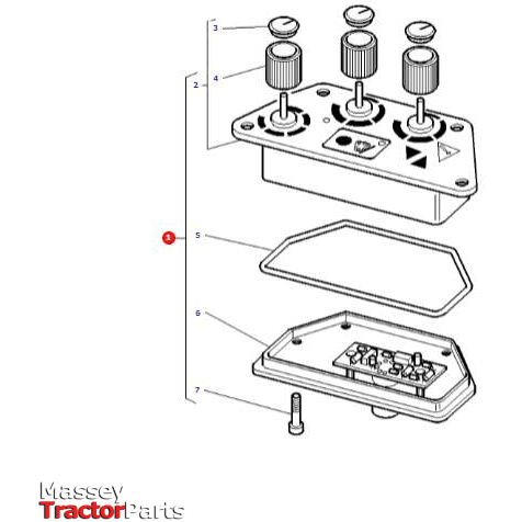 Massey Ferguson Electron Console - 4277711M94 - 4277711 | OEM | Massey Ferguson parts | Filters-Massey Ferguson-Engine Electrics and Instruments,Farming Parts,Instrument Panels,Lighting & Electrical Accessories,Tractor Parts