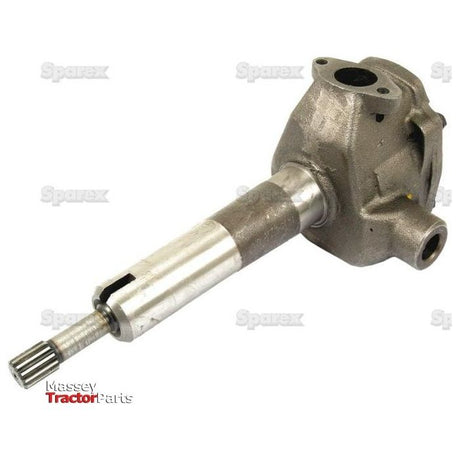 Image of an engine oil pump assembly. The metal component is labeled with "Sparex" Part No.S.41934 and includes gear shafts and housing, with "Massey Tractor Parts" and "Sparex Perkins" watermarks in the background.