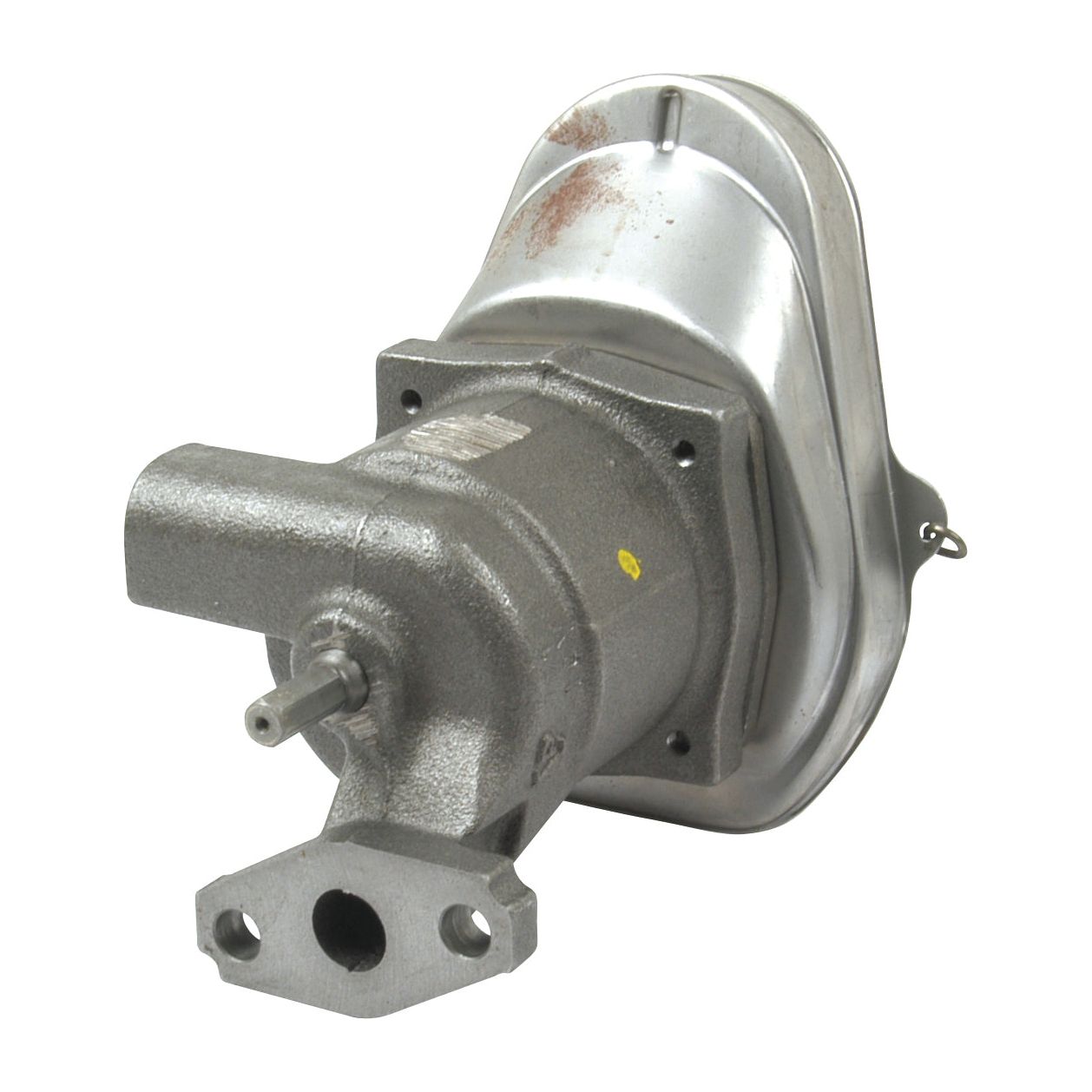 A metal mechanical component with a flanged base, cylindrical body, and protruding shaft, designed as the Engine Oil Pump Intermediate Shaft for Ford/New Holland or Case IH/International Harvester. This is branded as "Sparex" and referred to by Sparex Part No.S.65270.