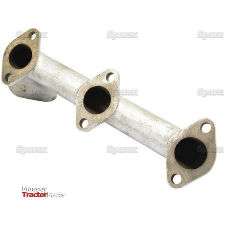 An Exhaust Manifold (3 Cyl.) for a Zetor 3011 tractor, Sparex Part No.S.64535, featuring three openings for engine connection.