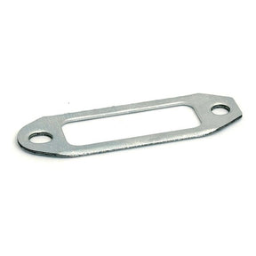 Introducing the Sparex Exhaust Manifold Gasket (Part No. S.31160), a rectangular metal mounting bracket designed for compatibility with Deutz-Fahr FL913, featuring two oval holes at each end and a central rectangular cutout.