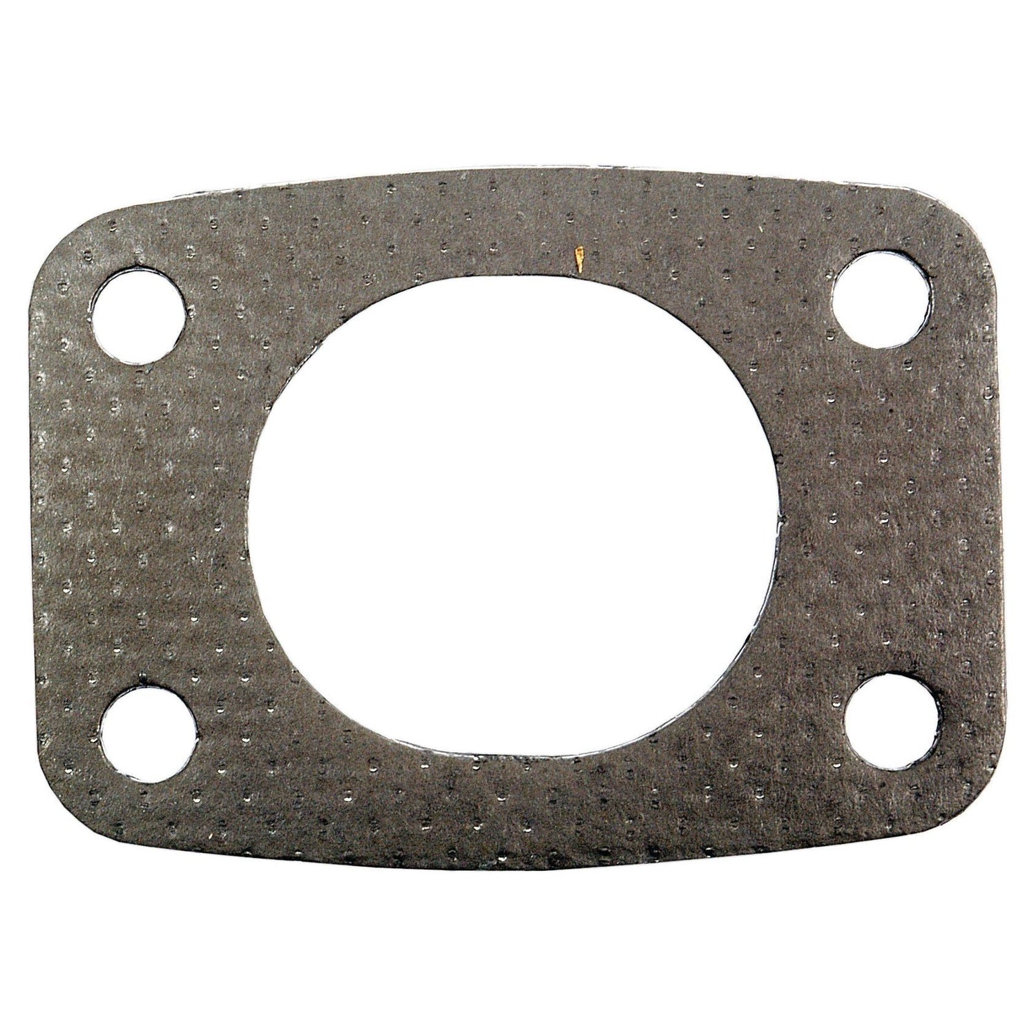 The Exhaust Manifold Gasket (Sparex Part No. S.312032) by Sparex is a flat, rectangular metal gasket specifically designed for Deutz-Fahr applications. It features four bolt holes near the corners and a large central opening to ensure a secure and efficient seal for the BFL913 model.