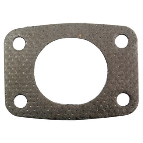 Rectangular Exhaust Manifold Gasket (Sparex Part No. S.312032) with four circular bolt holes, one at each corner, and a large central oval opening, perfect for fitting the BFL913 Deutz-Fahr exhaust manifold by Sparex.