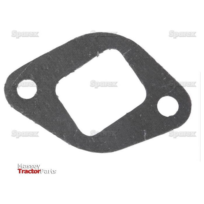 The Exhaust Manifold Gasket (Sparex Part No. S.41350) features two bolt holes and one rectangular hole, with "Sparex" labeled multiple times in the background, making it ideal for connecting the head to the manifold on Perkins Engines.
