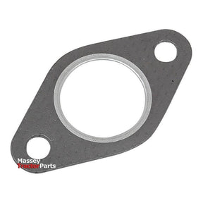 A flat, oval metal gasket with two bolt holes featuring the "Sparex" logo - an ideal fit for your Exhaust Manifold (Exhaust Manifold Gasket | Sparex Part No.S.57572).