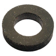 A Sparex Valve Stem Seal - Exhaust (Sparex Part No. S.66799) is a black rubber washer with a central hole and slightly rough edges, ideal as a valve seal-exhaust for Ford/New Holland machinery.