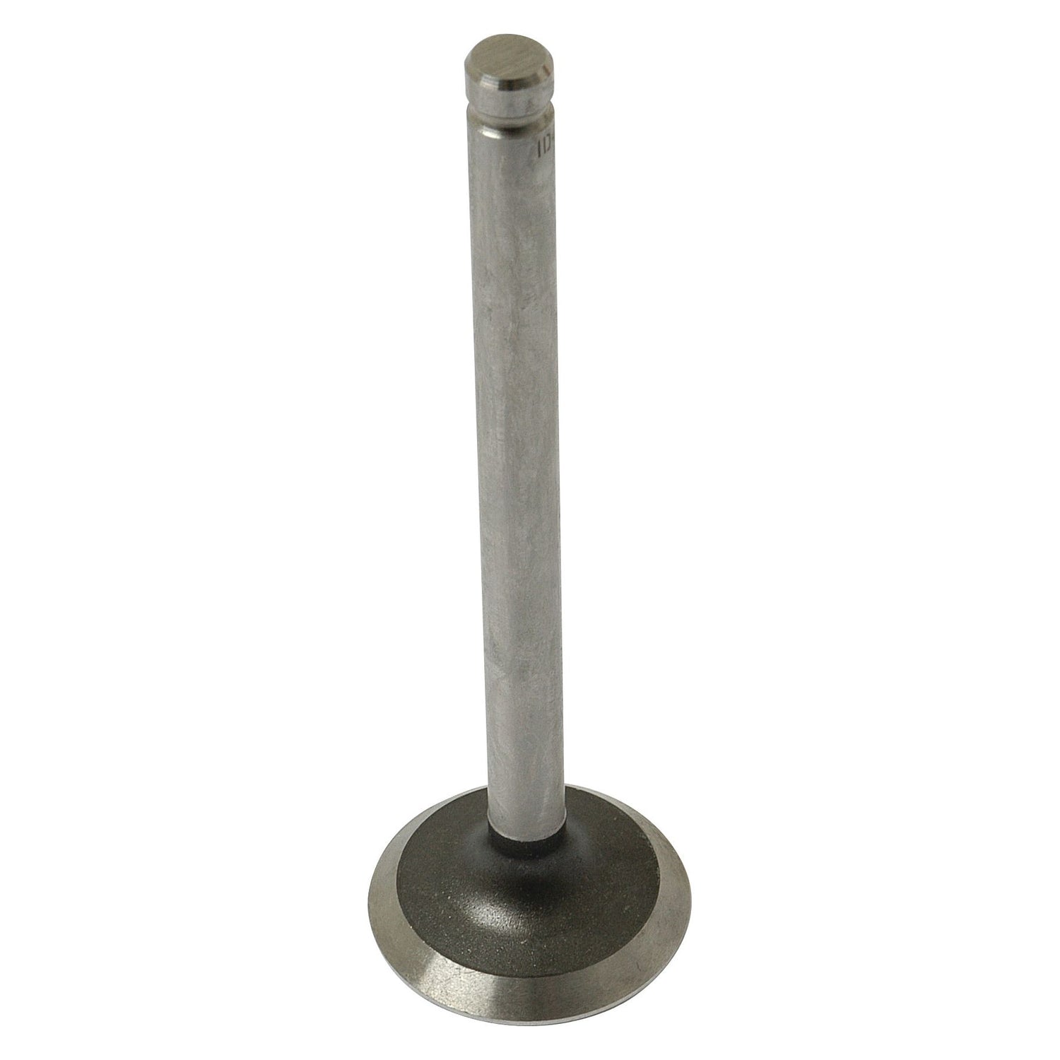 The Sparex Exhaust Valve Standard (Sparex Part No.S.41820) is a metal valve with a solid cylindrical shaft and a rounded disc at the end, typically used in Massey Ferguson or Perkins internal combustion engines.