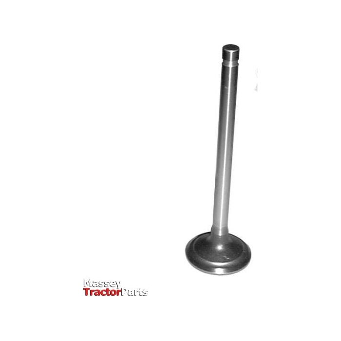 A single metal exhaust valve, identified as the "Exhaust Valve Standard | Sparex Part No.S.66542," is shown on a white background, with the logo "Massey Tractor Parts" in the corner.