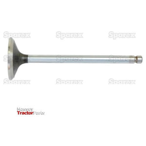 A silver Exhaust Valve Standard (Sparex Part No. S.128916) isolated against a white background, featuring "Massey Tractor Parts" and "Sparex" watermarks.