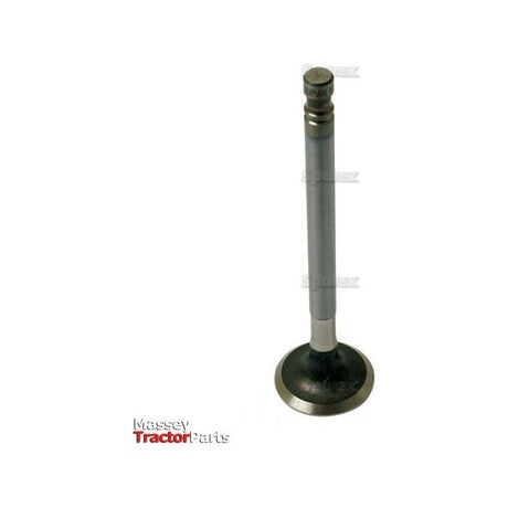 A metal valve used in engine components is displayed on a white background, featuring "Sparex" text and logo at the bottom. This Exhaust Valve Standard | Sparex Part No.S.62363 is compatible with Fiat 411R models, ensuring reliable performance and longevity.