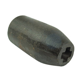 An Expander 4'' (PASC799, Sparex Part No. S.78323) from Sparex is a cylindrical, black iron pipe plug featuring a hexagonal socket on one end, ideal for use in MOLE DRAINER systems.