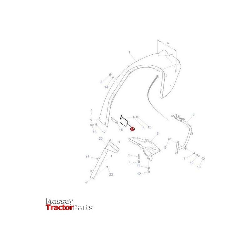 Extension - 3787130M1 | OEM |  parts | Fenders-Massey Ferguson-Cabin & Body Panels,Farming Parts,Fenders,Tractor Body,Tractor Parts