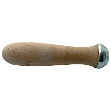 The Sparex File Handle 126mm (Part No. S.2747) features a wooden handle with a metal collar on one end, designed for safety handles, and is photographed against a white background.