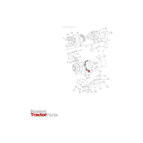 Massey Ferguson Fan Belt - 3637597M1 | OEM | Massey Ferguson parts | Drive Belts-Massey Ferguson-Axles & Power Train,Drive Belts,Drive Belts & Components,Engine & Filters,Farming Parts,Tractor Parts