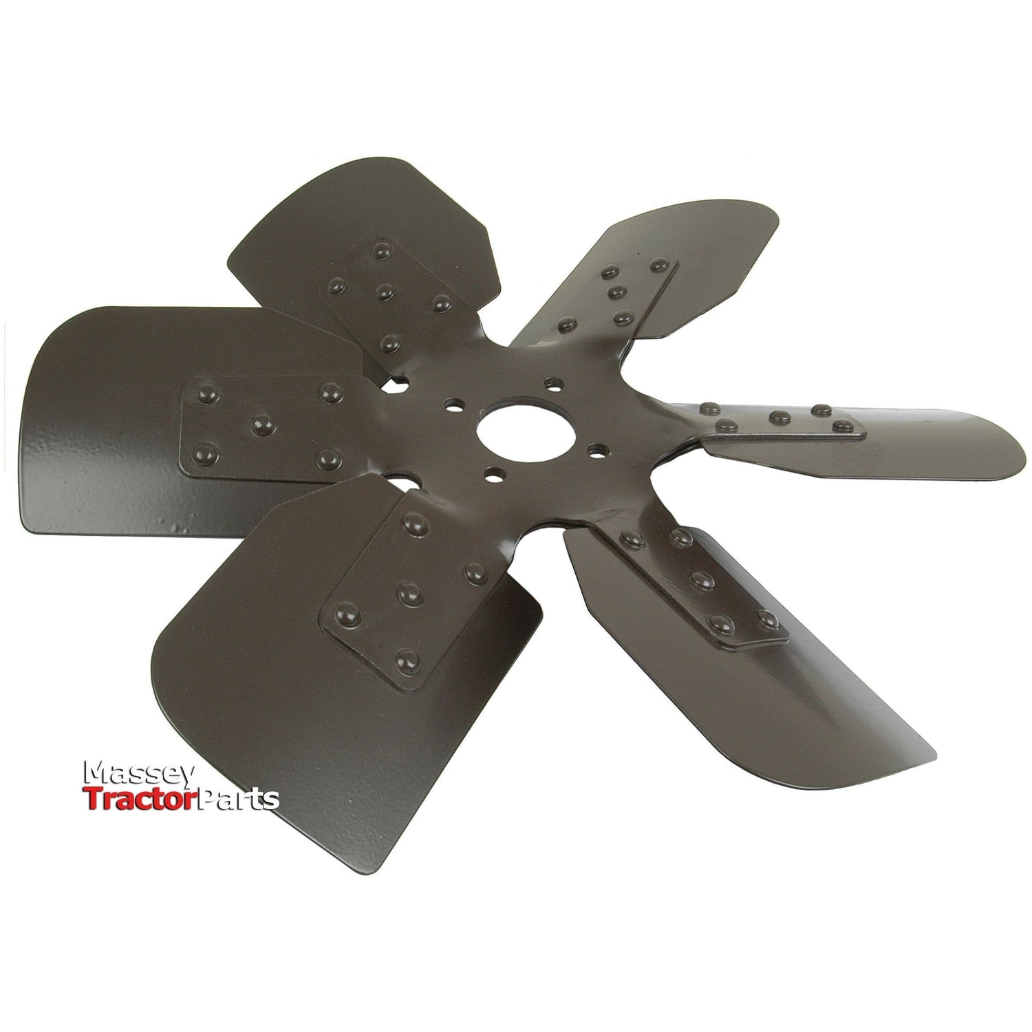 A black metal fan blade with five blades is displayed on a white background, with the logo "Sparex" visible in the bottom left corner. This product is identified as Fan Blade | Sparex Part No.S.60268.