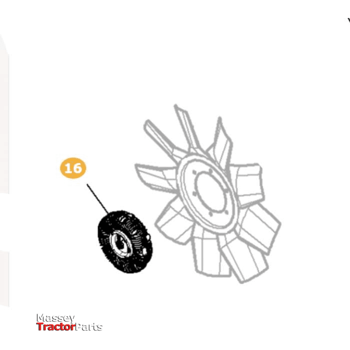 Massey Ferguson Fan Clutch - 3786156M2 | OEM | Massey Ferguson parts | Cooling Parts-Massey Ferguson-Cooling Parts,Engine & Filters,Farming Parts,Tractor Parts