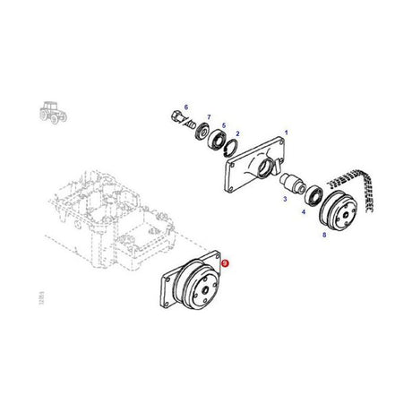 Fan Support - F718202040030 - Massey Tractor Parts
