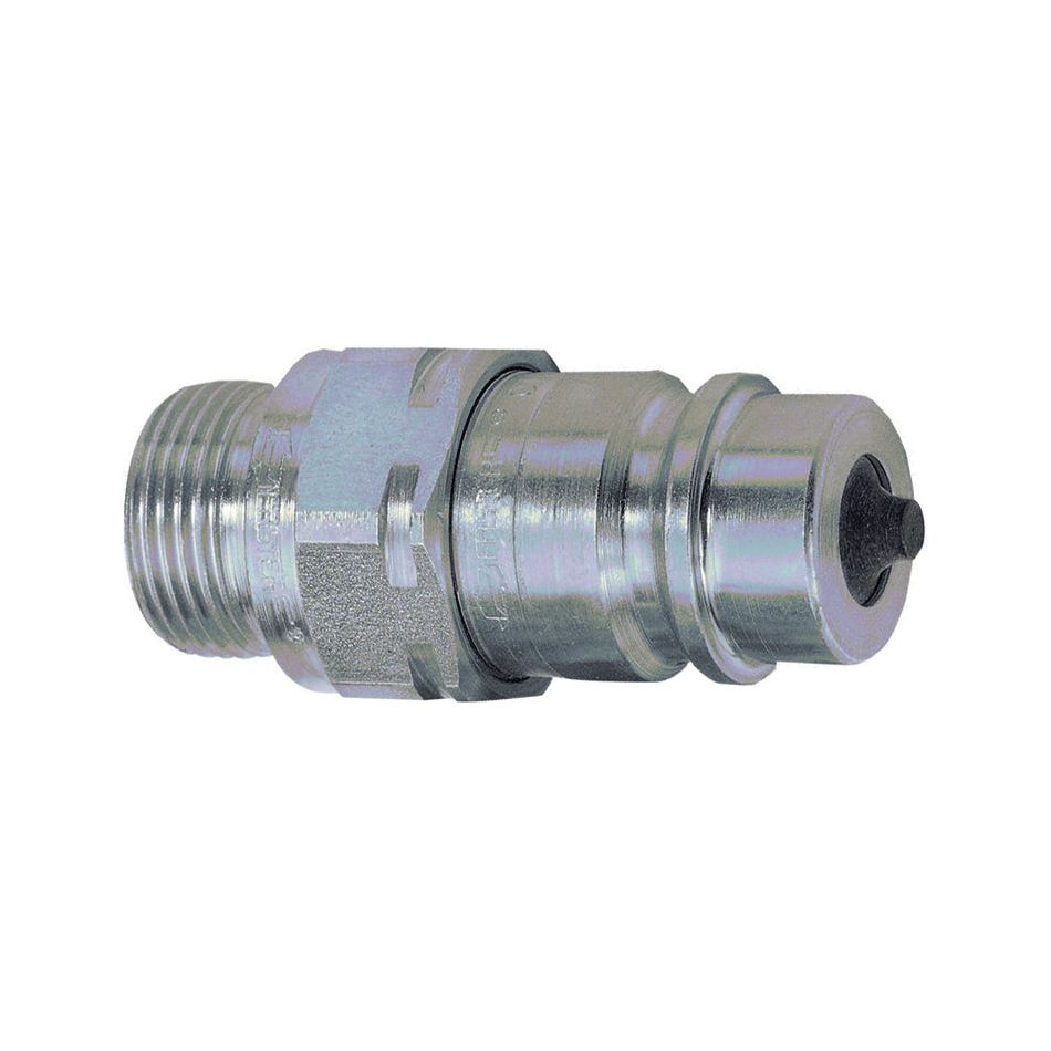The Sparex NLA Faster Quick Release Hydraulic Coupling Male, featuring a 1/2'' body and M22 x 1.50 metric male thread (Sparex Part No.S.112639), is shown on a white background.