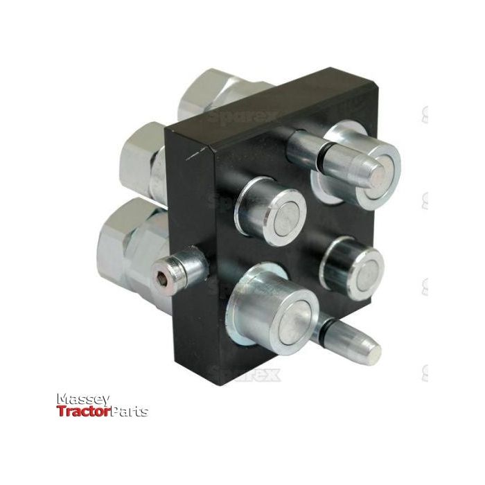 Faster Faster Multiport Coupling - 4 Ports 1/2 & 3/4" Body x 1/2 & 3/4" BSP Female Thread (Mobile Part) - S.112619 - Farming Parts