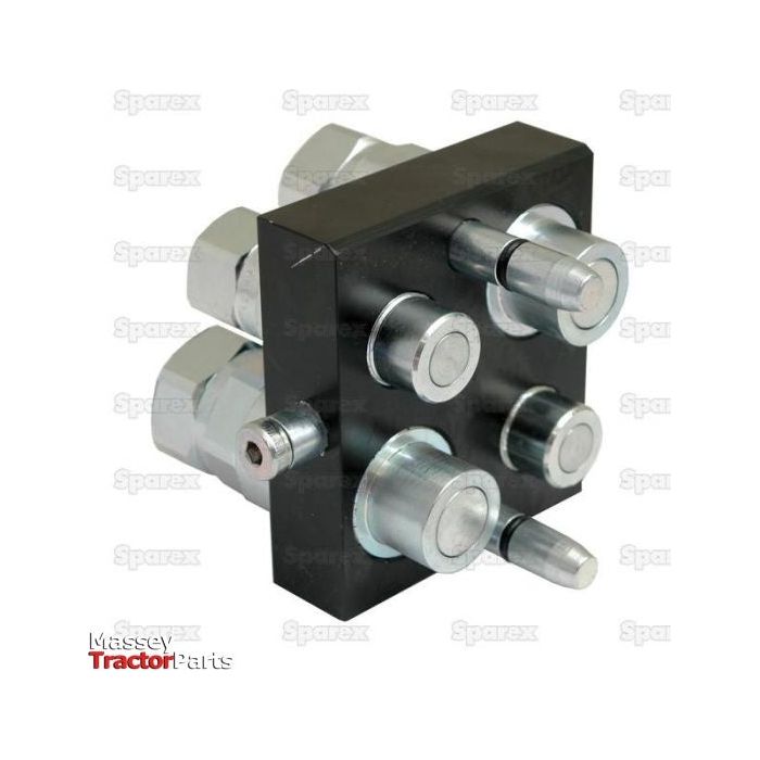 Faster Faster Multiport Coupling - 4 Ports 1/2 & 3/4" Body x 1/2 & 3/4" BSP Female Thread (Mobile Part) - S.136300 - Farming Parts