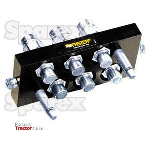 Faster Faster Multiport Coupling - 6 Ports 3/8" Body x 1/2" BSP Female Thread (Mobile Part) - S.112621 - Farming Parts