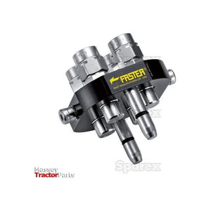 Faster Faster Multiport Coupling - 4 Ports 3/8" Body x 1/2" BSP Female Thread (Mobile Part) - S.112612 - Farming Parts