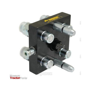 Faster Faster Multiport Coupling - 4 Ports 3/8" Body x M22 x 1.50 Metric Male Thread (Mobile Part) with 1 x Electric 3-pin plug - S.112610 - Farming Parts