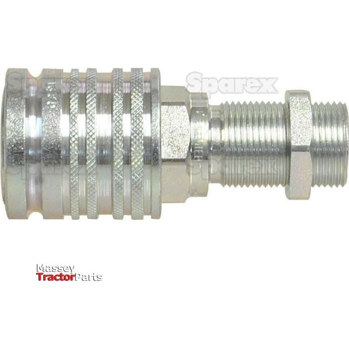 Faster Faster Quick Release Hydraulic Coupling Female 1/2" Body x M22 x 1.50 Metric Male Bulkhead - S.112666 - Farming Parts