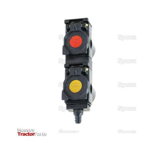 TARV Oil Collection System Double unit 55mm spacing with yellow and red visual indicators
 - S.112758 - Farming Parts
