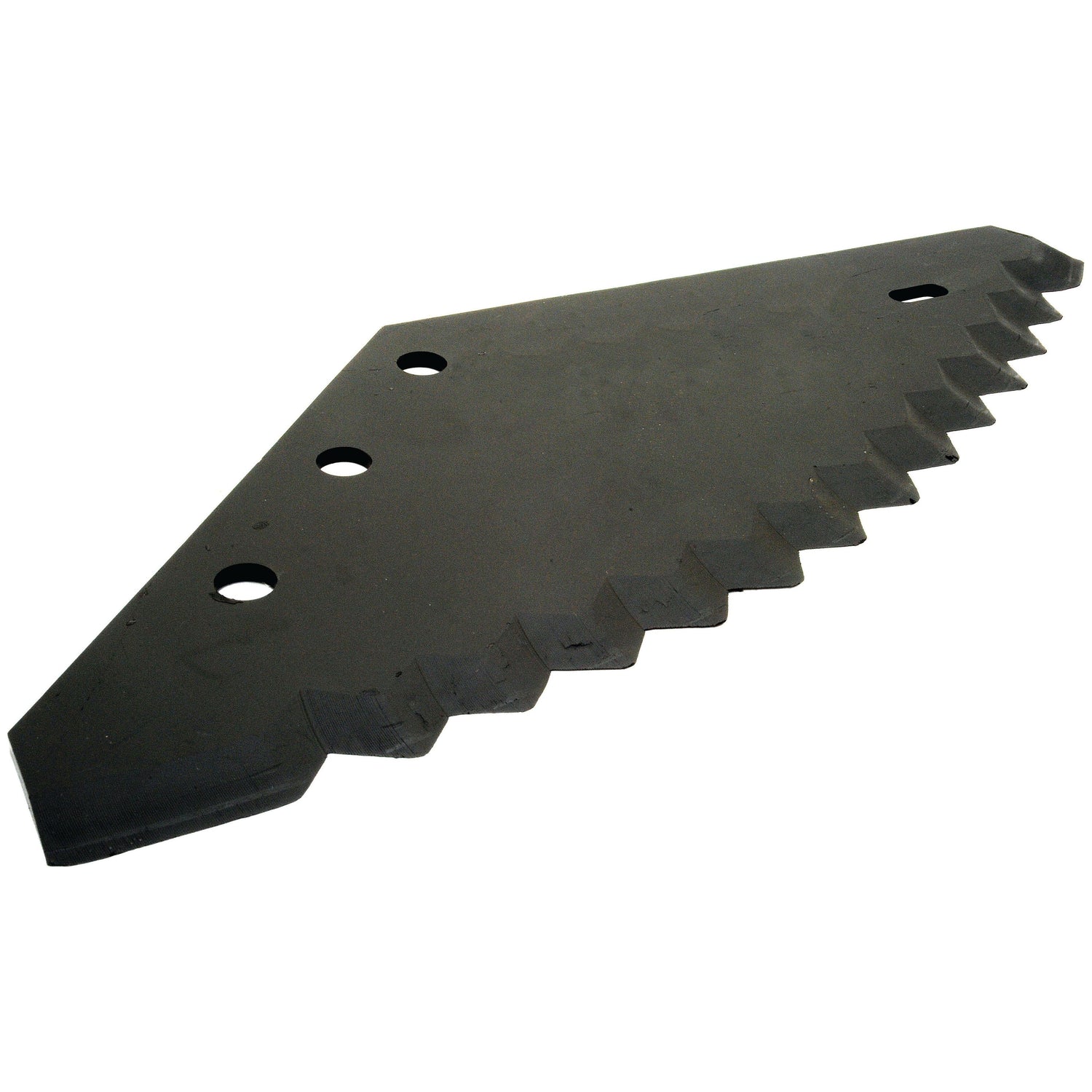 Feeder Wagon Blade by Sparex, measuring 526mm x 245mm x 6mm, with three bolt holes and a serrated cutting edge.