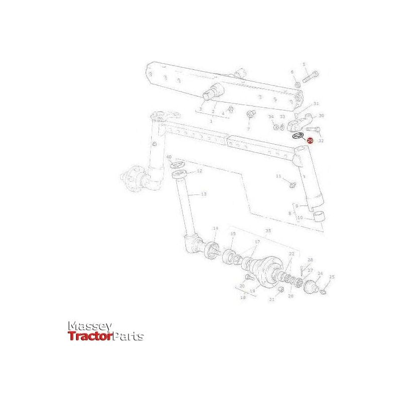 Massey Ferguson Felt Seal - 183021M2 | OEM | Massey Ferguson parts | Axles & Power Transmission-Massey Ferguson-2WD Parts,Axle Spindles & Components,Axles & Power Train,Farming Parts,Front Axle & Steering,Spindle Repair Kits,Tractor Parts