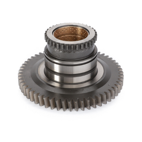 An AGCO Massey Ferguson - Female Coupler (part number 4305831M3) features a metallic gear assembly with interlocking teeth and a central cylindrical component, designed for mechanical applications, commonly found in the 5400 Series.